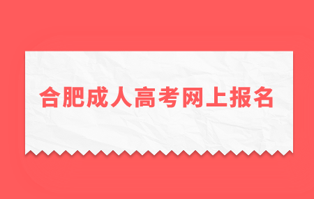 合肥成人高考网上报名