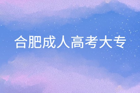 合肥成人高考大专