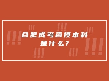 合肥成考函授本科是什么?