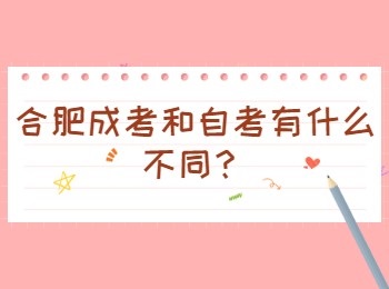 合肥成考和自考有什么不同