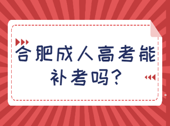 合肥成人高考能补考吗