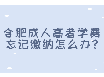 合肥成人高考学费