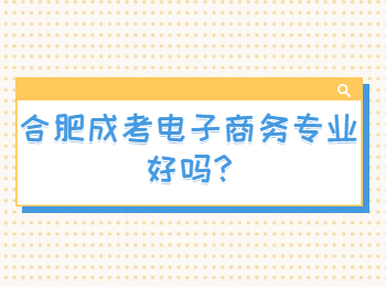 合肥成考电子商务专业好吗