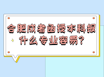 合肥成考函授本科报什么专业容易