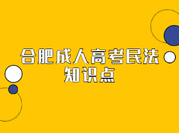 合肥成人高考民法知识点