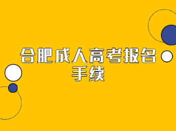 合肥成人高考报名手续