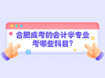 合肥成考的会计学专业考哪些科目?