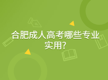 合肥成人高考哪些专业实用?